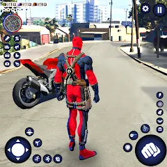 Скачать взломанную Miami Rope Hero Spider Game 2  [МОД Бесконечные монеты] - последняя версия apk на Андроид