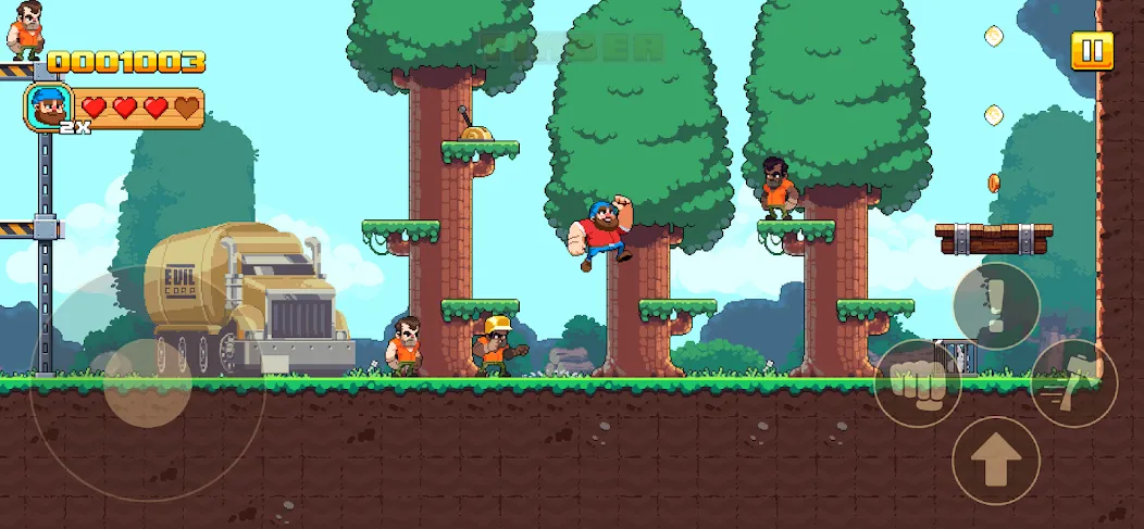 Timberman The Big Adventure (Тимбермен Большое Приключение)  [МОД Меню] Screenshot 2