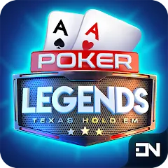 Скачать взломанную Poker Legends - Texas Hold'em (Покер Легенды)  [МОД Menu] - последняя версия apk на Андроид