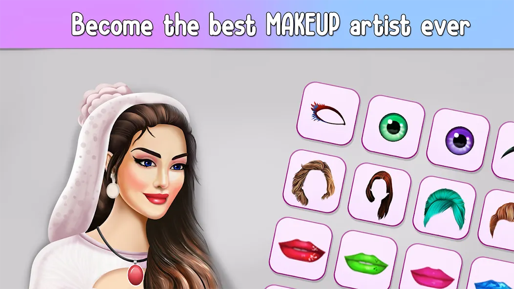 Fashion Stylist Makeup Dressup  [МОД Много денег] Screenshot 3