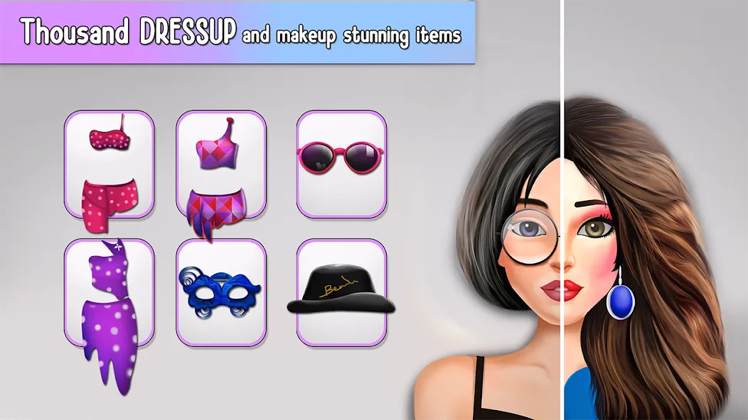 Fashion Stylist Makeup Dressup  [МОД Много денег] Screenshot 4