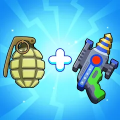 Взломанная Merge Weapons：Air Island TD  [МОД Меню] - последняя версия apk на Андроид