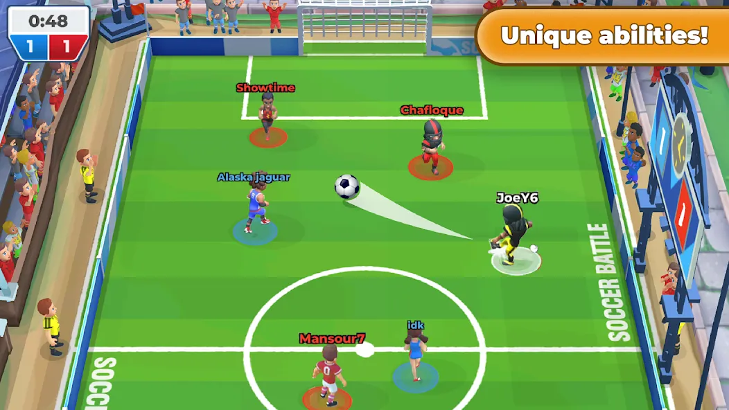 Soccer Battle -  PvP Football  [МОД Unlimited Money] Screenshot 3