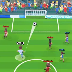 Взломанная Soccer Battle -  PvP Football  [МОД Unlimited Money] - стабильная версия apk на Андроид