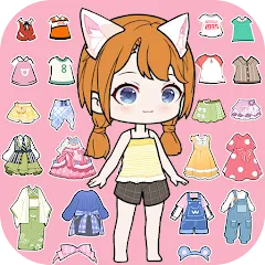 Скачать взлом YOYO Doll Anime Dress Up Game (ЙОЙО)  [МОД Меню] - последняя версия apk на Андроид