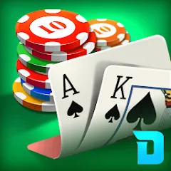 Взломанная DH Texas Poker - Texas Hold'em (ДХ Техас Покер)  [МОД Unlimited Money] - полная версия apk на Андроид