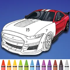 Взломанная Cars Color By Number (Цветные машины по номерам)  [МОД Бесконечные деньги] - полная версия apk на Андроид