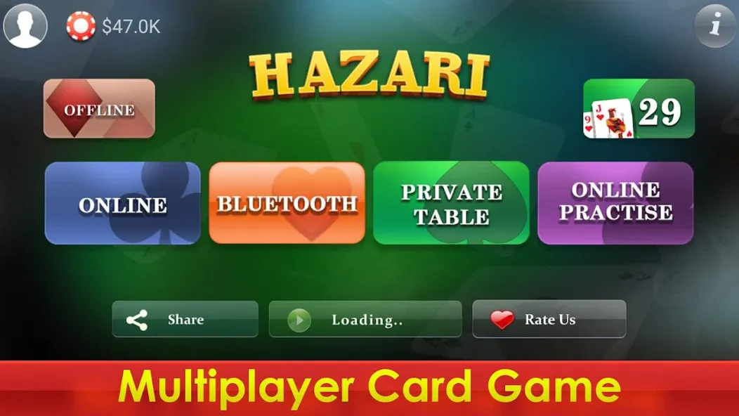 Hazari - 1000 Points Card Game (Хазари)  [МОД Unlocked] Screenshot 2