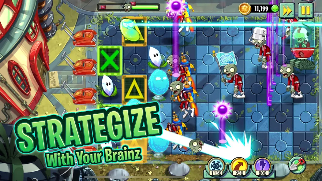 Plants vs Zombies™ 2 (Планты против Зомби 2)  [МОД Unlocked] Screenshot 1