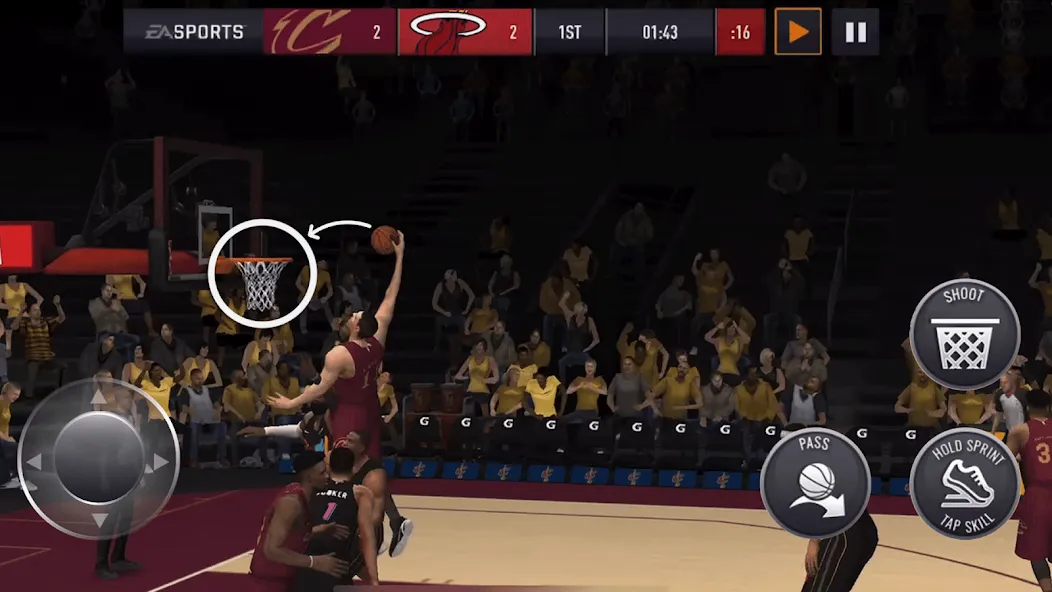 NBA Live Asia (НБА Лайв)  [МОД Menu] Screenshot 4