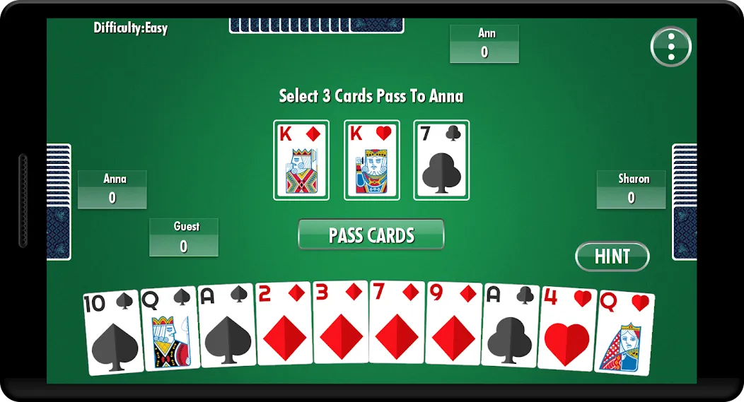 Hearts - Card Game (Хартс)  [МОД Меню] Screenshot 1