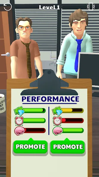 Boss Life 3D: Office Adventure (Босс Лайф 3Д)  [МОД Бесконечные деньги] Screenshot 1