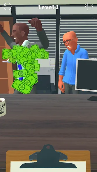 Boss Life 3D: Office Adventure (Босс Лайф 3Д)  [МОД Бесконечные деньги] Screenshot 2