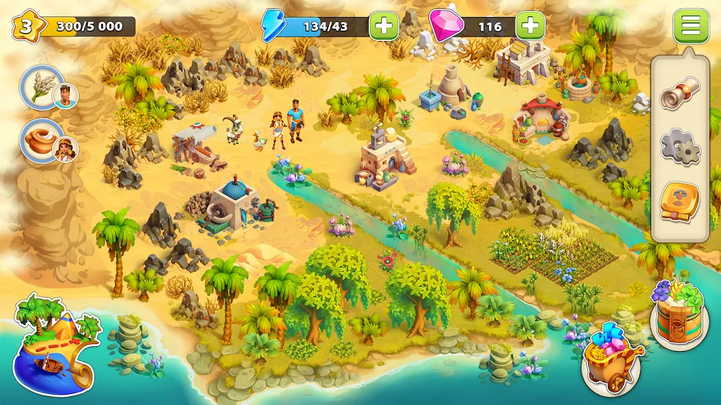 Nile Valley: Farm Adventure (Ниловская долина)  [МОД Menu] Screenshot 1