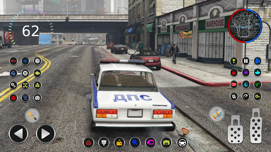 Police Car Riders: VAZ 2107  [МОД Бесконечные монеты] Screenshot 3