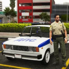 Взломанная Police Car Riders: VAZ 2107  [МОД Бесконечные монеты] - полная версия apk на Андроид