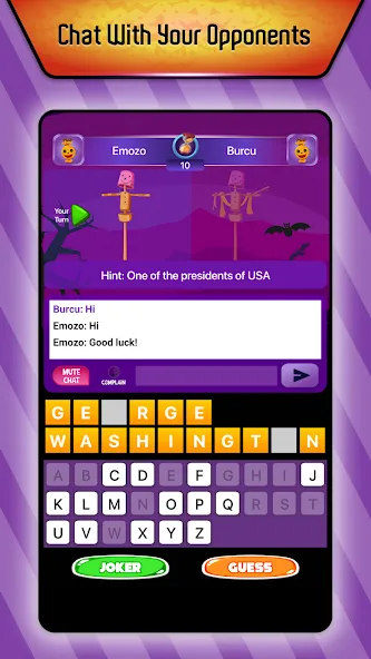 Online Hangman Word Game (Онлайн игра в слова Висельник)  [МОД Бесконечные монеты] Screenshot 1