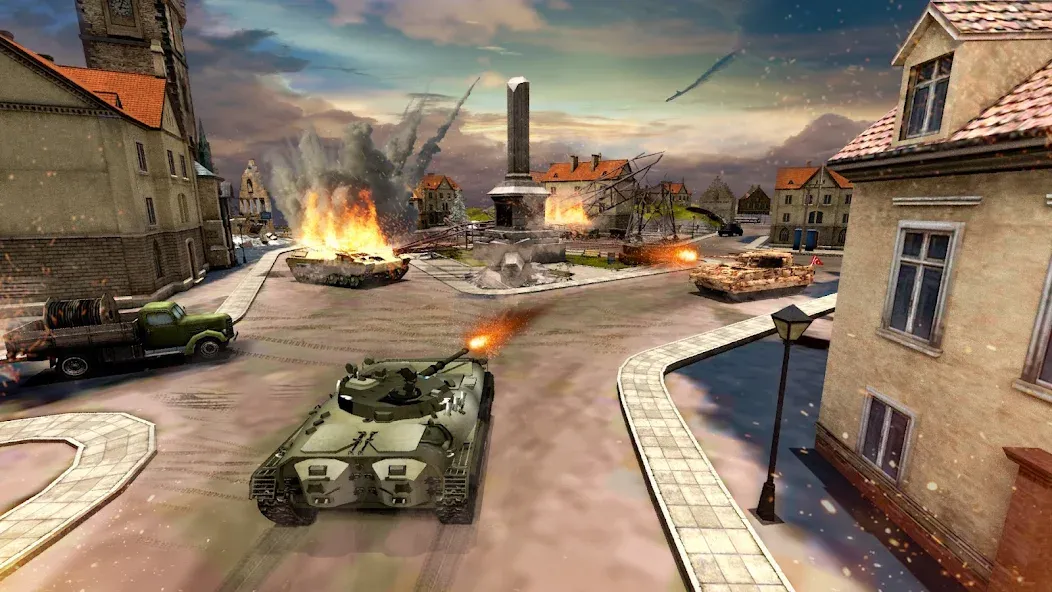 Tank Battle Army Games 2023  [МОД Все открыто] Screenshot 3