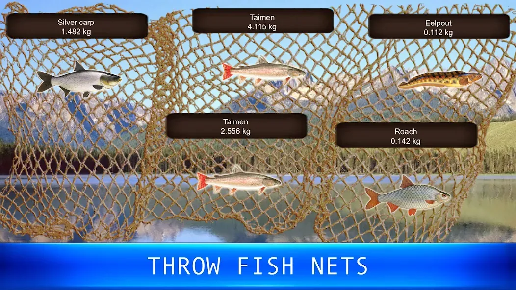 Fish rain: sport fishing  [МОД Бесконечные монеты] Screenshot 5