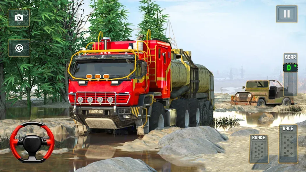 Offroad Mud Truck Driving Sim  [МОД Все открыто] Screenshot 4