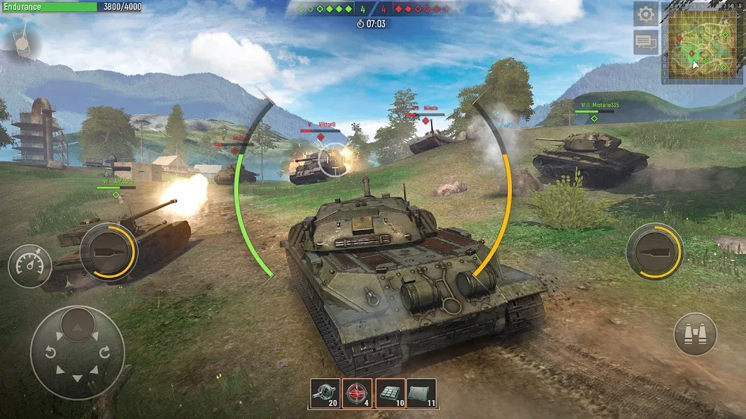 Battle Tanks: Tank Games WW2 (Бэтл Тэнкс)  [МОД Unlocked] Screenshot 5