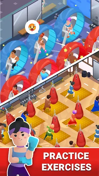 Boxing Gym Tycoon 3D: MMA Club (Боксерская Гимназия Тайкун 3D)  [МОД Много денег] Screenshot 4