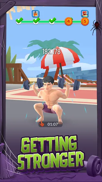 Idle Gym Life: Strong Man (Айдл Джим Лайф)  [МОД Menu] Screenshot 2