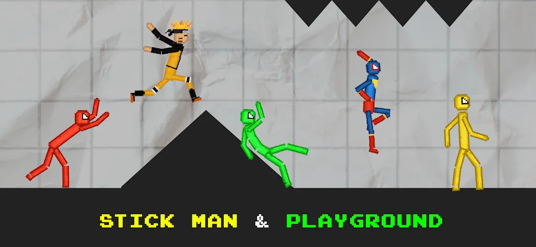 Stickman Playground (тикман Плейграунд)  [МОД Меню] Screenshot 3