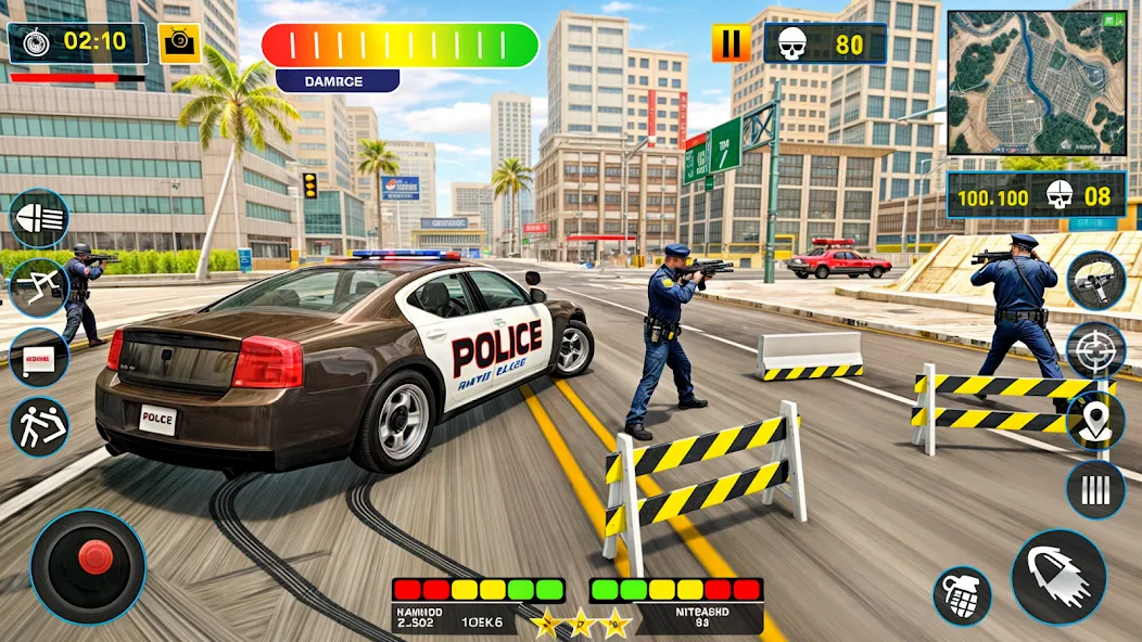 US Police Shooting Crime City  [МОД Menu] Screenshot 2