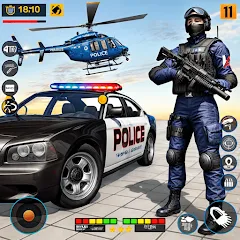 Взлом US Police Shooting Crime City  [МОД Menu] - полная версия apk на Андроид