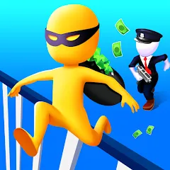 Взломанная Thief Run Race 3D: Fun Race  [МОД Unlimited Money] - стабильная версия apk на Андроид