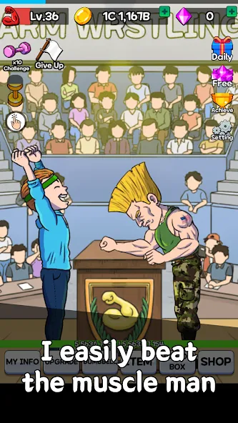 Arm Wrestling Clicker (Армреслинг Кликер)  [МОД Unlocked] Screenshot 5