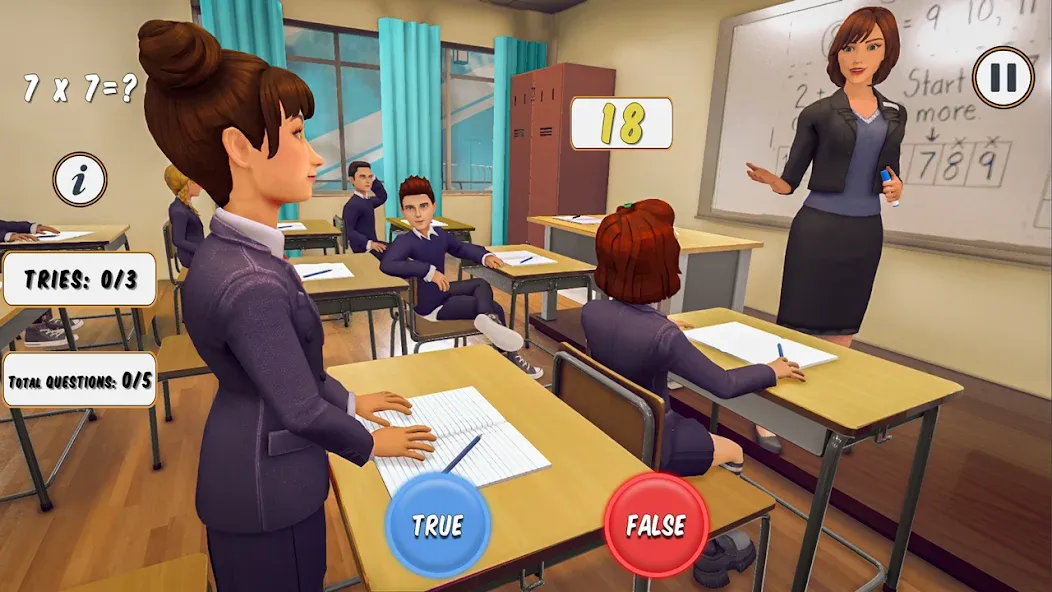 High School Teacher Simulator  [МОД Много монет] Screenshot 2