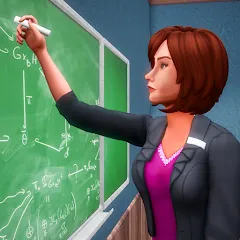 Взлом High School Teacher Simulator  [МОД Много монет] - последняя версия apk на Андроид