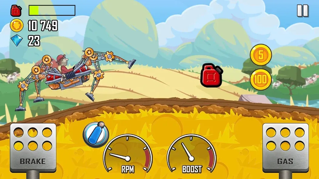 Hill Climb Racing (Хилл Клайм Рейсинг)  [МОД Все открыто] Screenshot 2