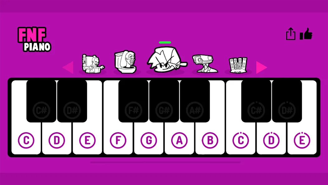 FNF Piano (ФНФ Пиано)  [МОД Mega Pack] Screenshot 1