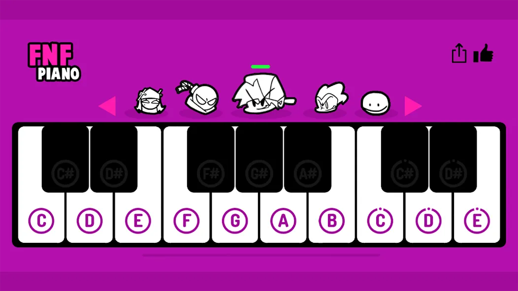 FNF Piano (ФНФ Пиано)  [МОД Mega Pack] Screenshot 2