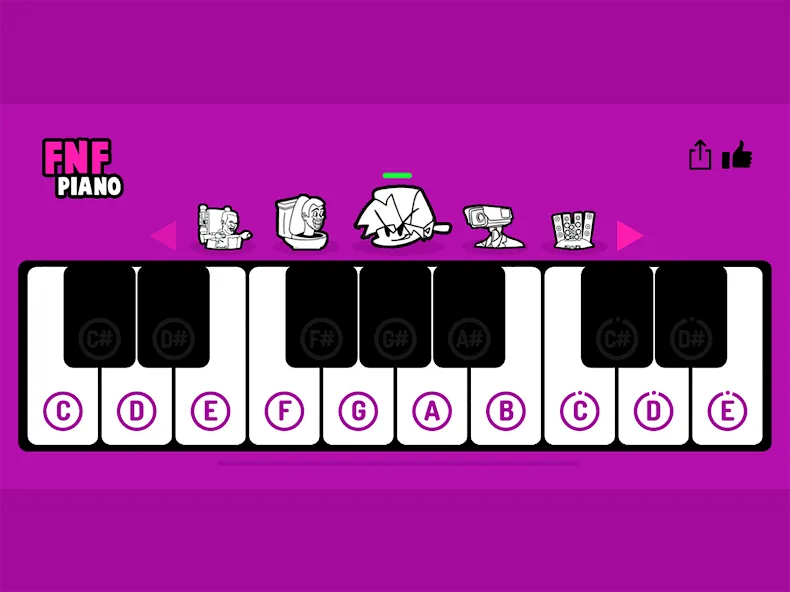 FNF Piano (ФНФ Пиано)  [МОД Mega Pack] Screenshot 3