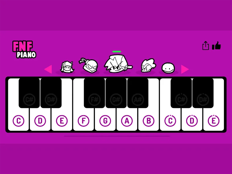 FNF Piano (ФНФ Пиано)  [МОД Mega Pack] Screenshot 4