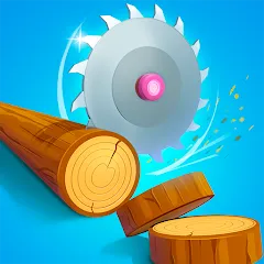 Взлом Idle Cutter: Wood Slice (Айдл Катер)  [МОД Mega Pack] - последняя версия apk на Андроид