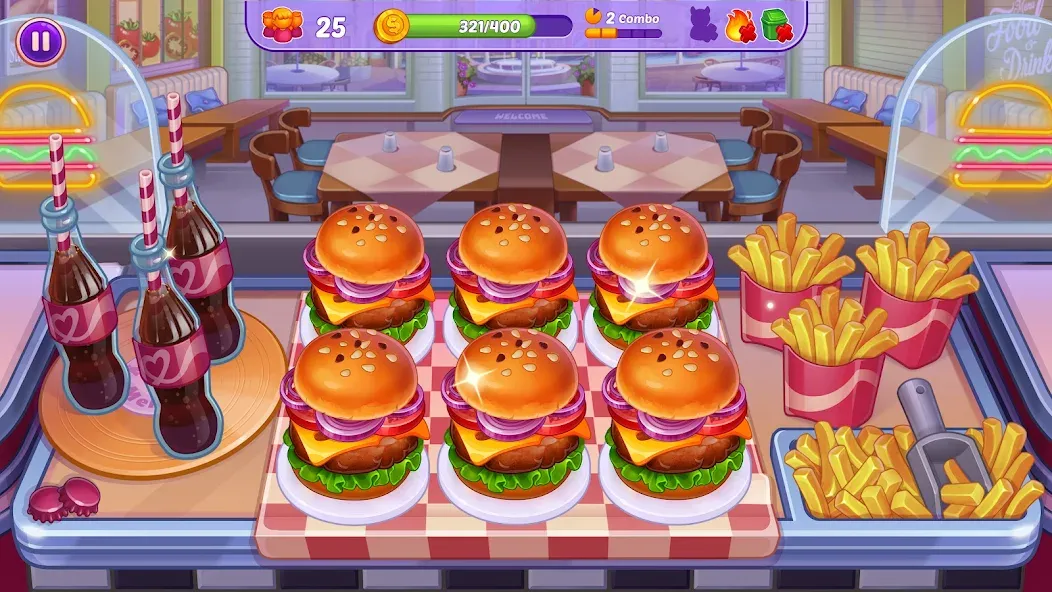 Cooking Crush - Cooking Game (Кукинг Краш)  [МОД Unlimited Money] Screenshot 1