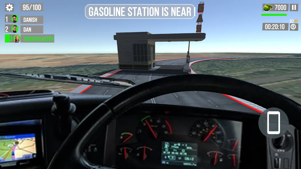 Euro Truck Gas Station Games  [МОД Бесконечные монеты] Screenshot 3