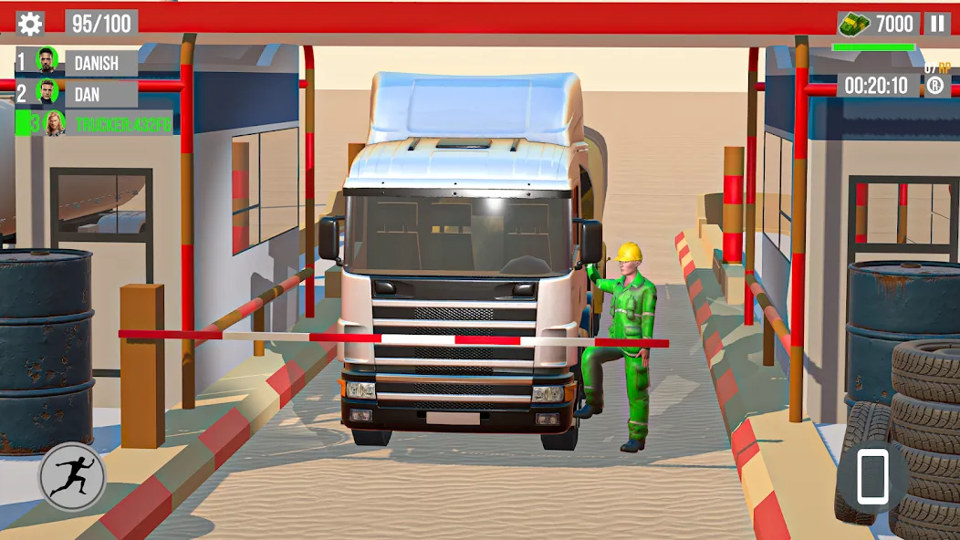 Euro Truck Gas Station Games  [МОД Бесконечные монеты] Screenshot 5