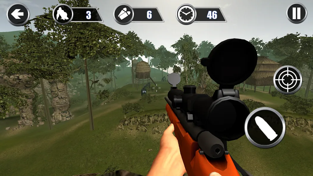 Gorilla Hunter: Hunting games (Горилла Хантер)  [МОД Unlimited Money] Screenshot 3