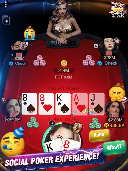 Holdem or Foldem - Texas Poker (Холдем или Фолдем)  [МОД Бесконечные деньги] Screenshot 2