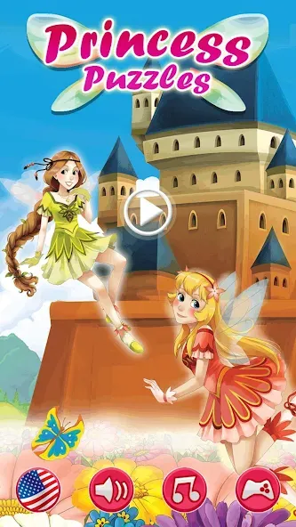 Princess Girls Puzzles - Kids  [МОД Меню] Screenshot 1