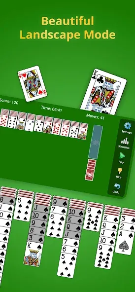 Spider Solitaire Classic  [МОД Unlocked] Screenshot 2