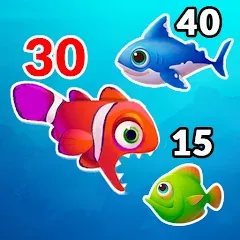 Скачать взломанную Big Eat Fish Games Shark Games  [МОД Mega Pack] - полная версия apk на Андроид