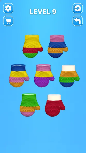 Cozy Knitting: Sorting games (Кози Ниттинг)  [МОД Бесконечные деньги] Screenshot 2