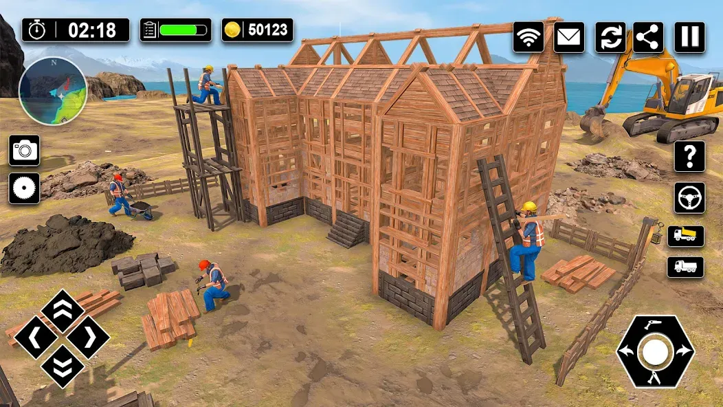 Wood House Construction Game  [МОД Unlimited Money] Screenshot 3